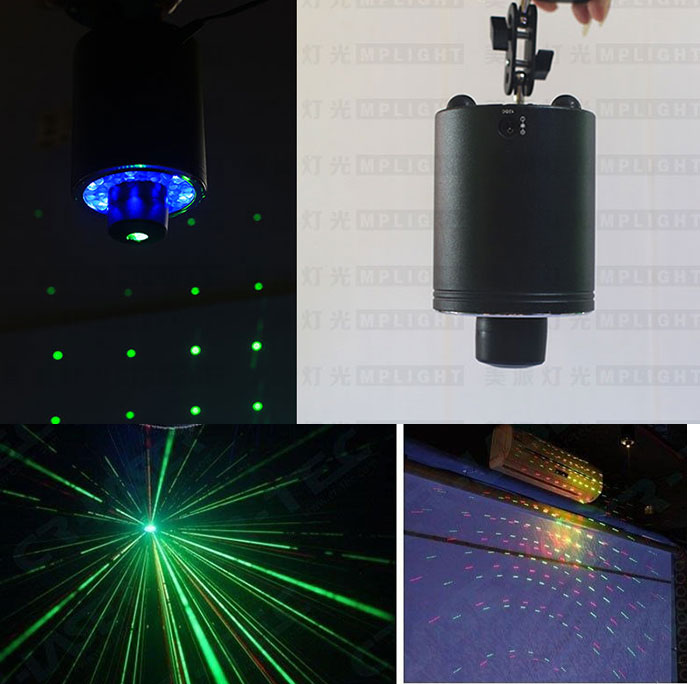 New 360 degree rotating LED stage with red and green laser for KTV paryt with Remote Control